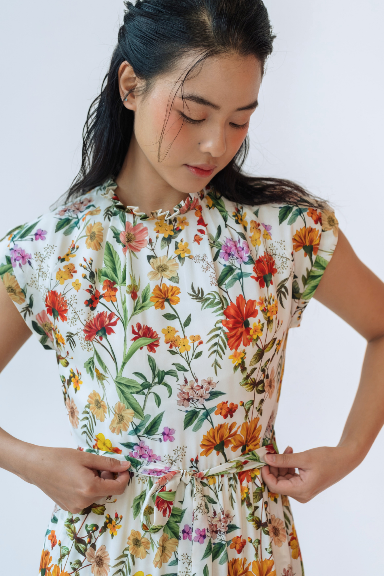 Ochre Glow Tiered Maxi Dress