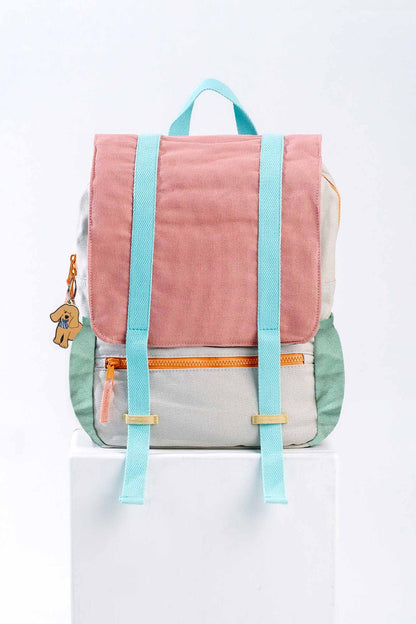 365 Backpack Pink Colour Block