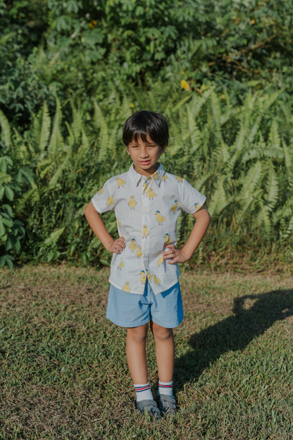 Chicks Cream Collared Shirt