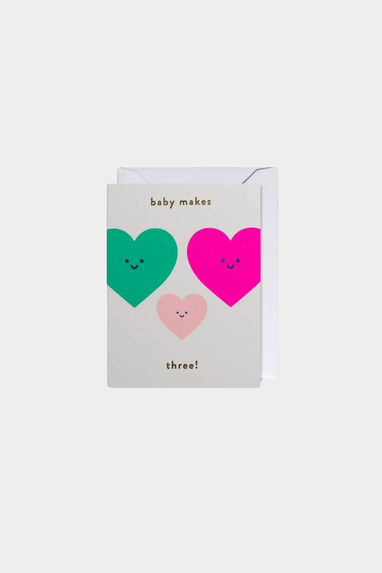 Baby Makes Three Mini Card