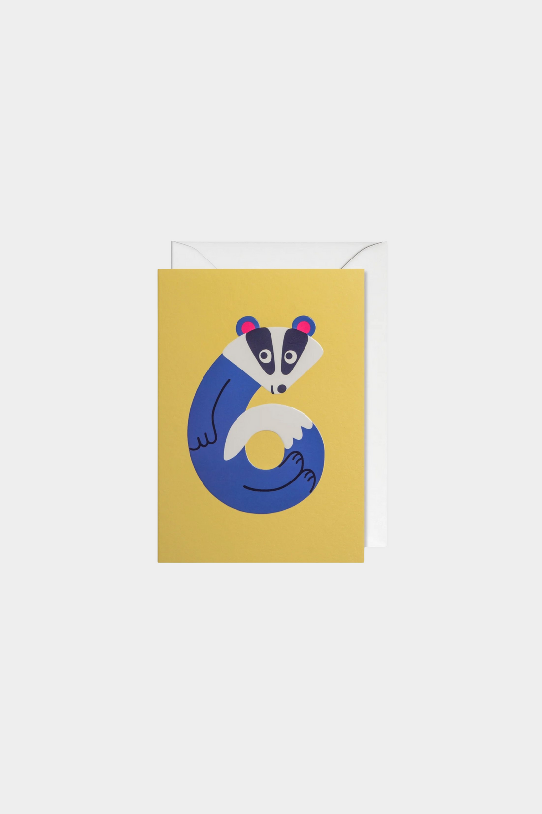 Six Today Badger Greeting Card
