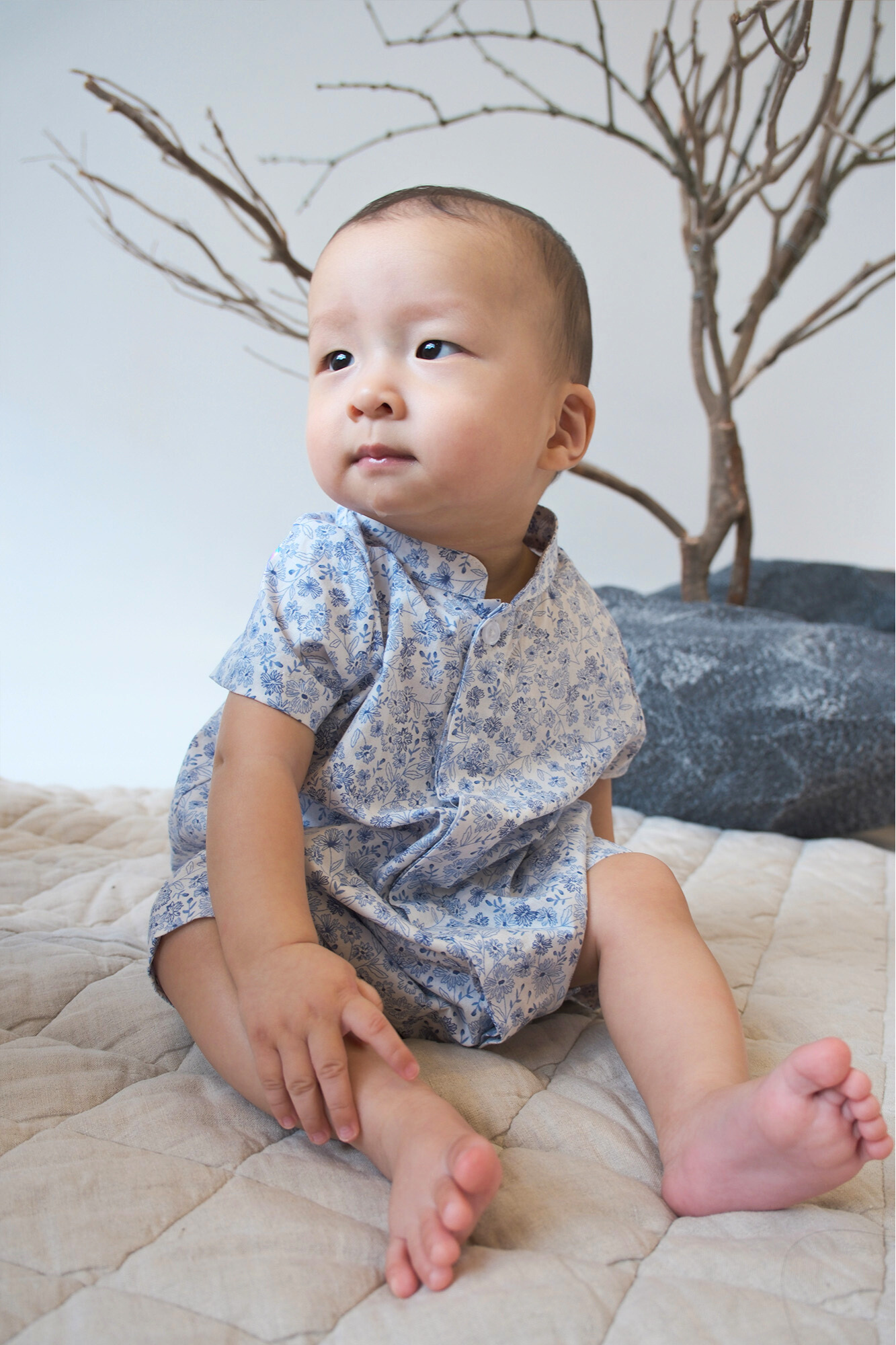 Moonstone Mandarin Romper