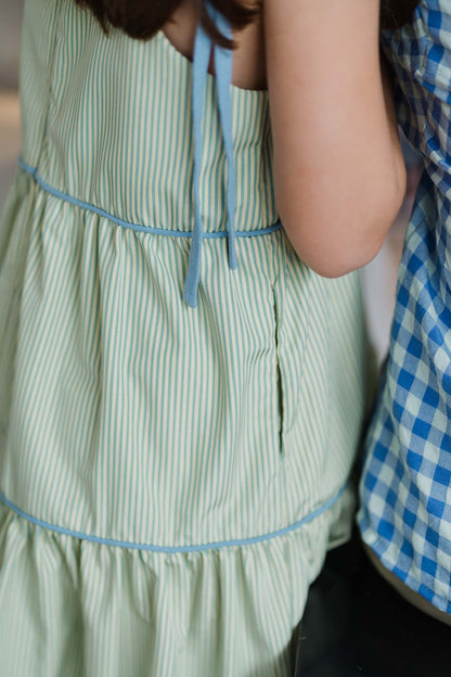 Yellow Stripe Freya Dress