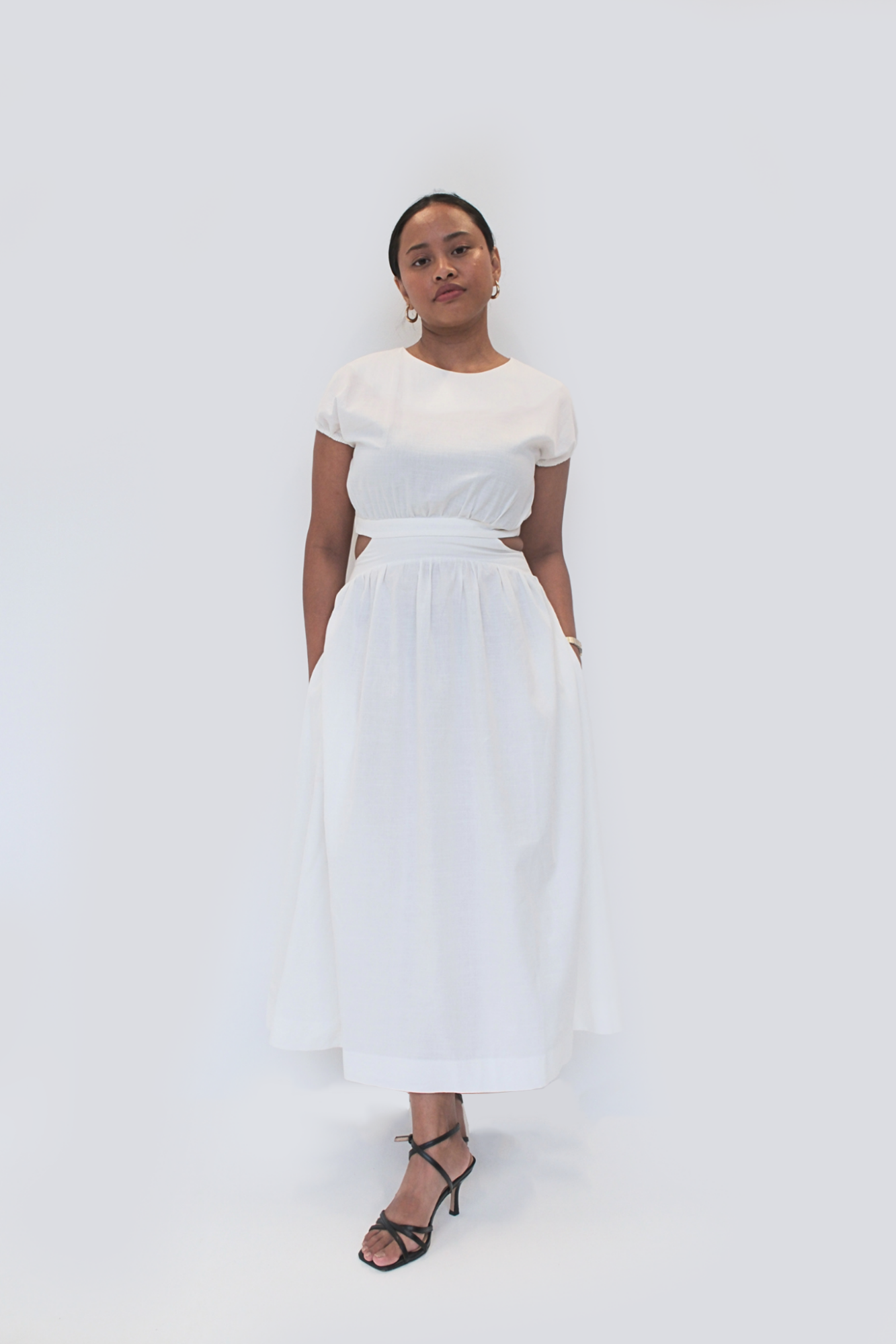Pearl Cutout Dress