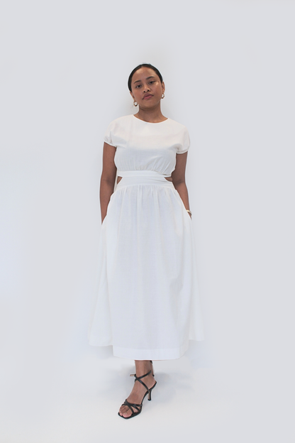 Pearl Cutout Dress