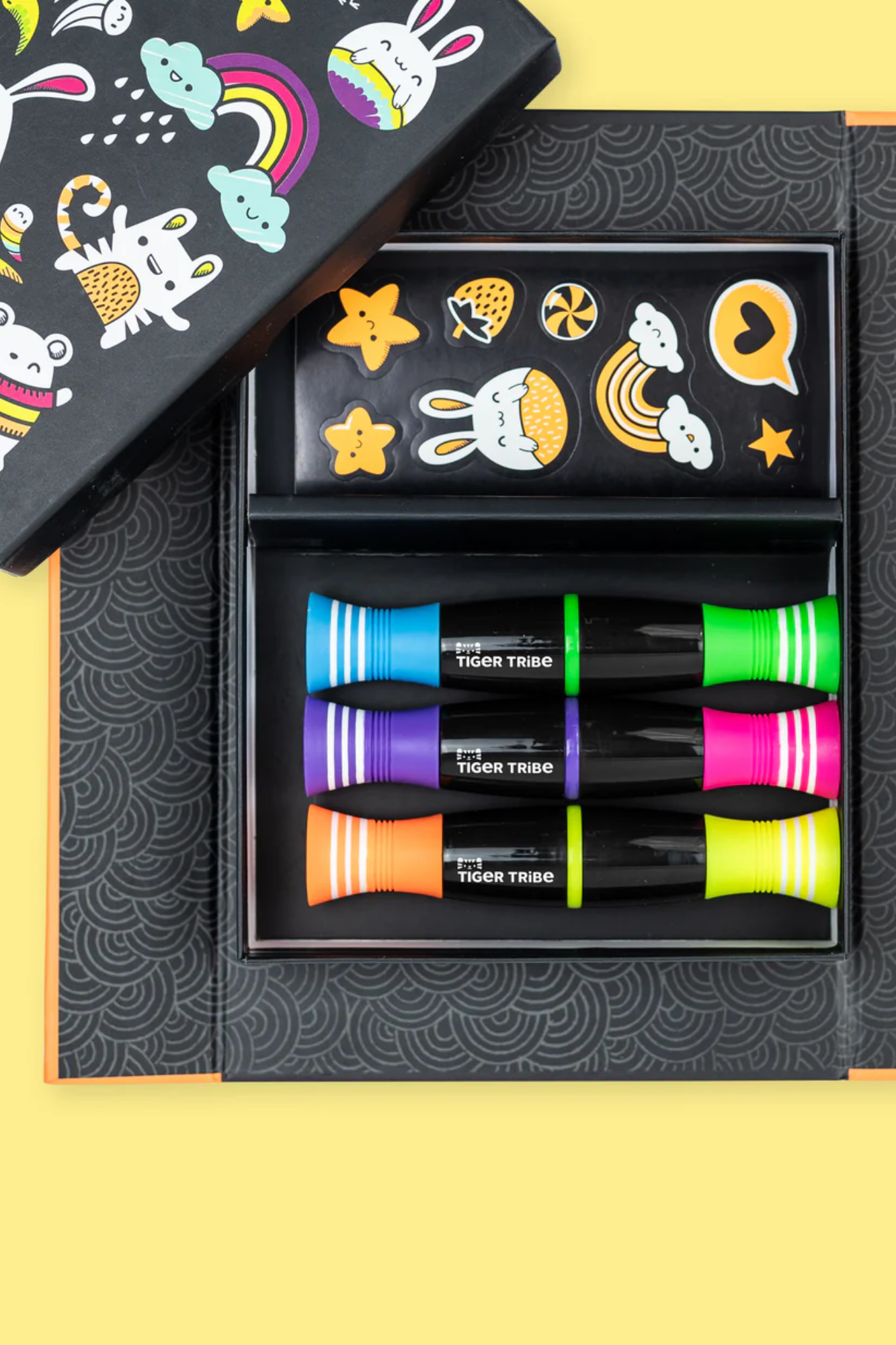 TIGER TRIBE NEON COLOURING SET - GLOWFRIEND