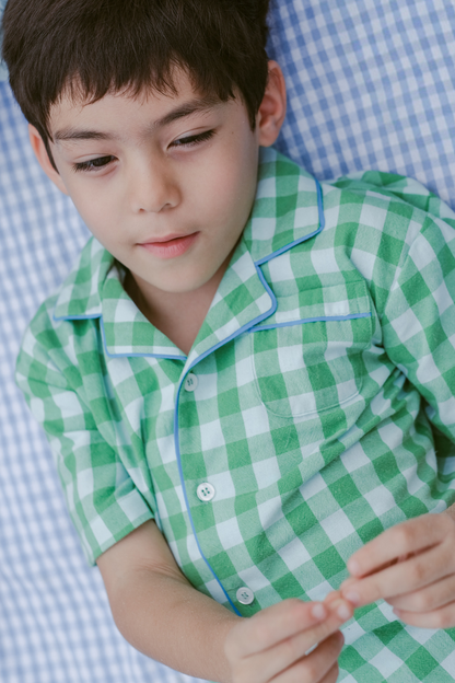 Green Check Relaxed Shirt