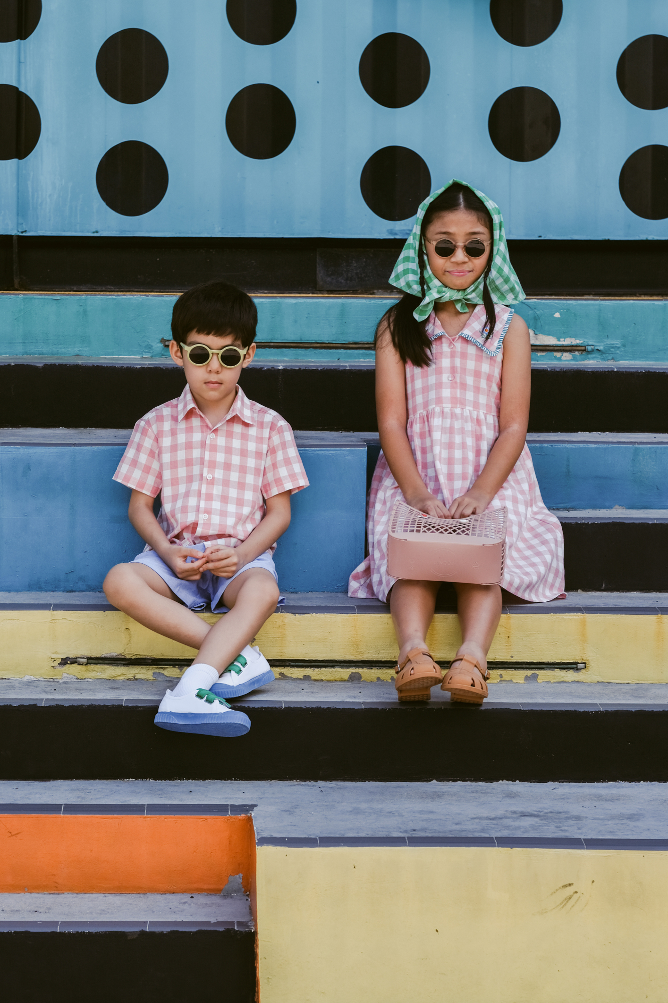 Pink Check Harper Dress
