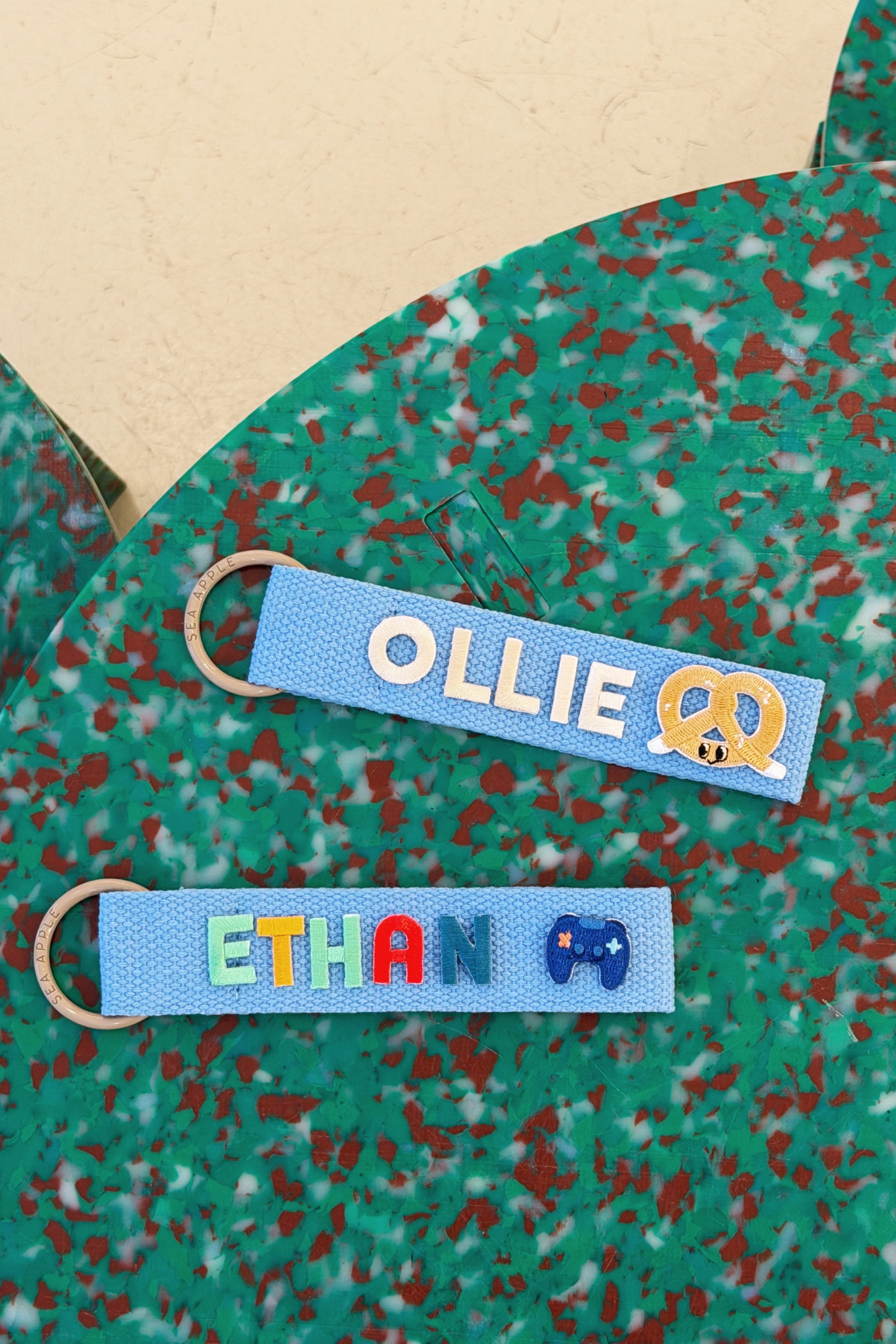 Personalisable Sky Blue Name Tag