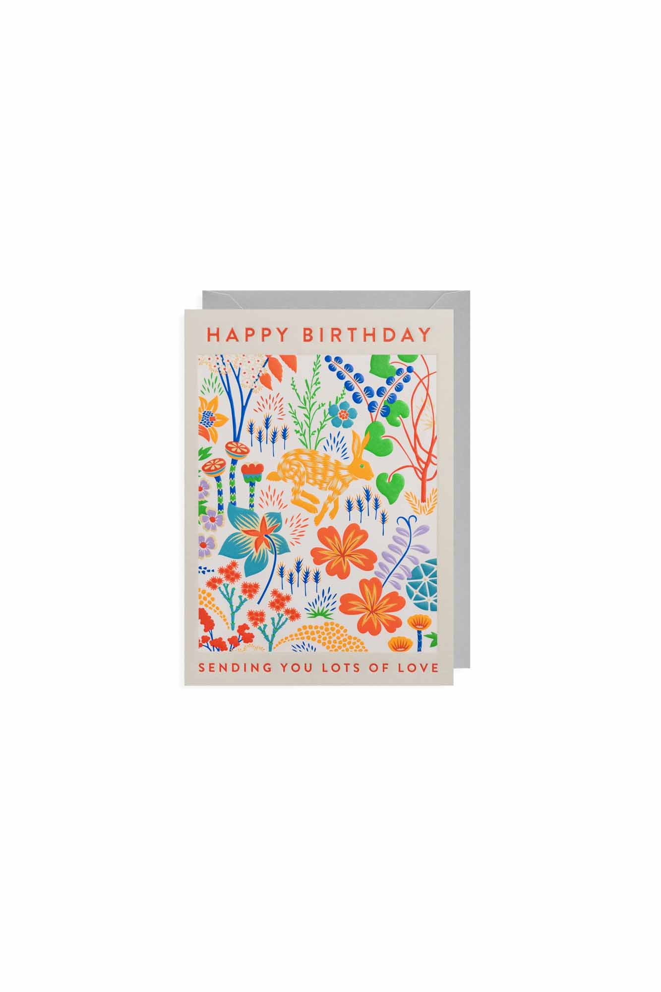 Happy Birthday Sending You Lots of Love Greeting Card