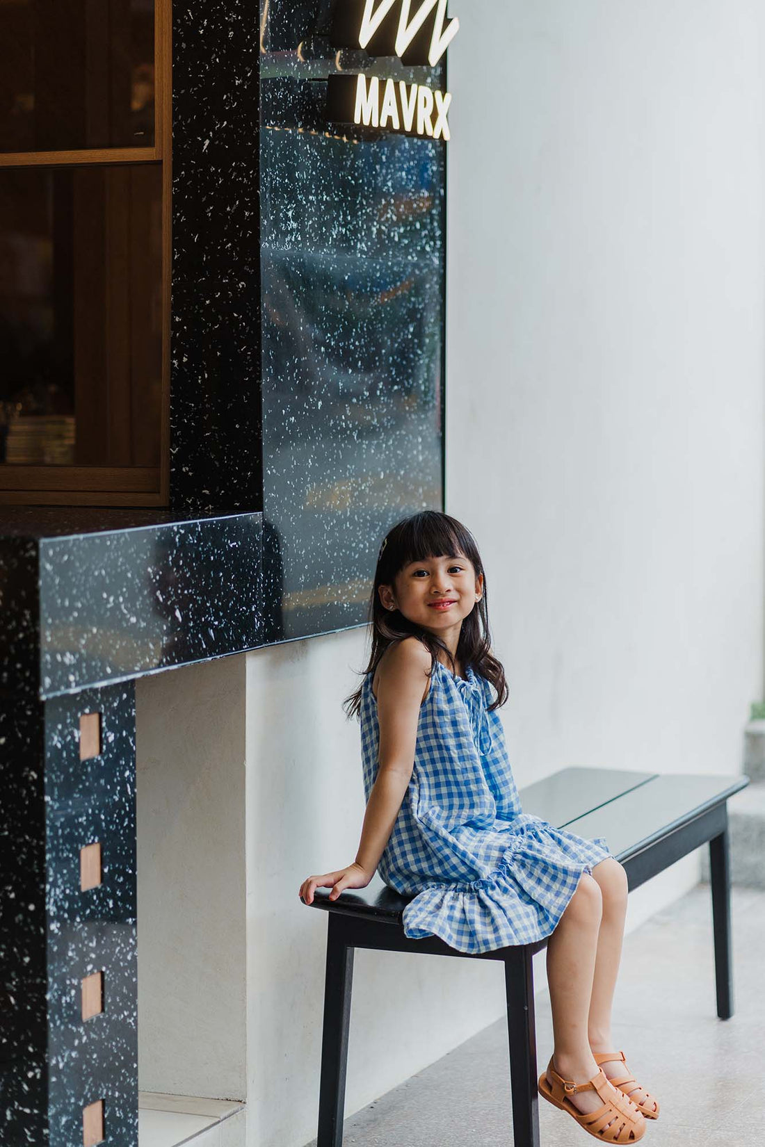 Blue Plaid Luna Dress