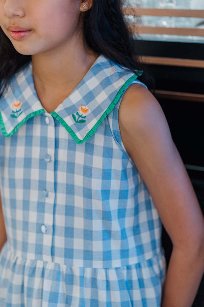 Blue Check Harper Dress