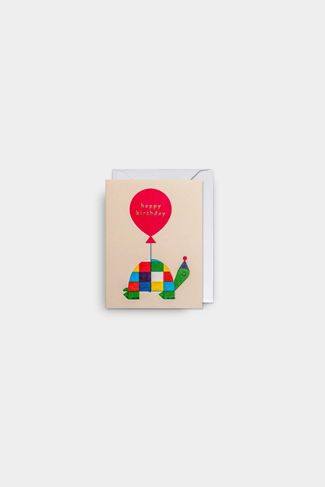 Tortoise Happy Birthday Balloon Mini Card