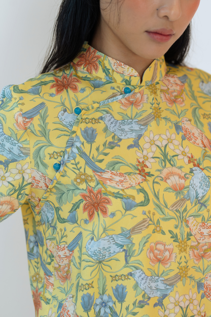 Canary Song Cheongsam Top