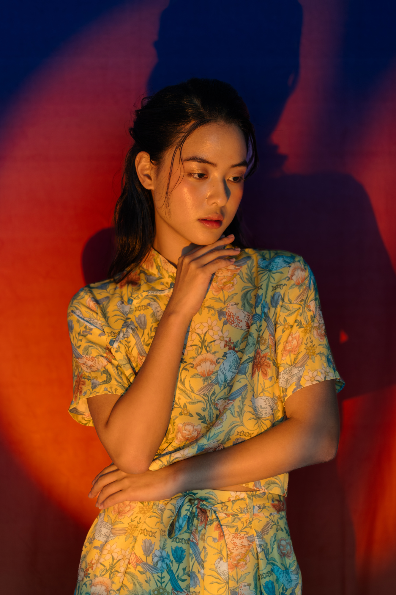 Canary Song Cheongsam Top