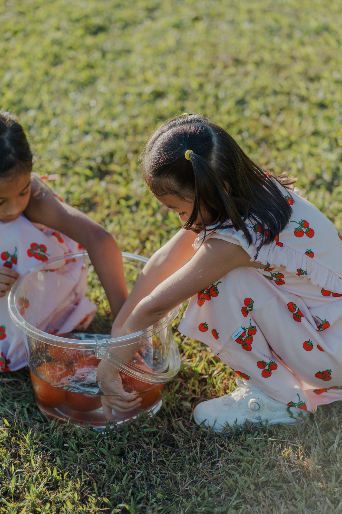 Tomato Ruffled Dress