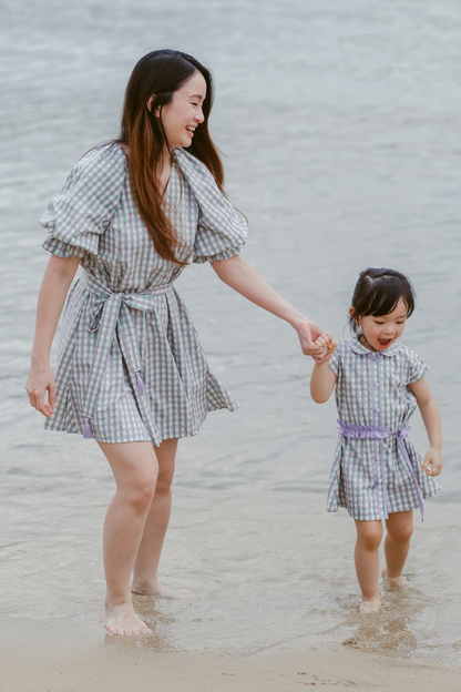Multicolour Check Relaxed Mini Dress
