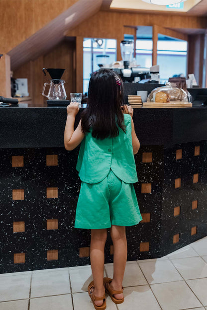 Emerald Boxy Tank &amp; Shorts Set