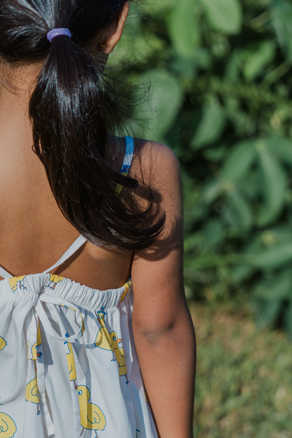 Chicks Cream Midi Dress