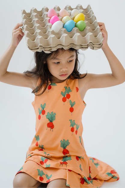 Radish Two Tiered Sleeveless Dress