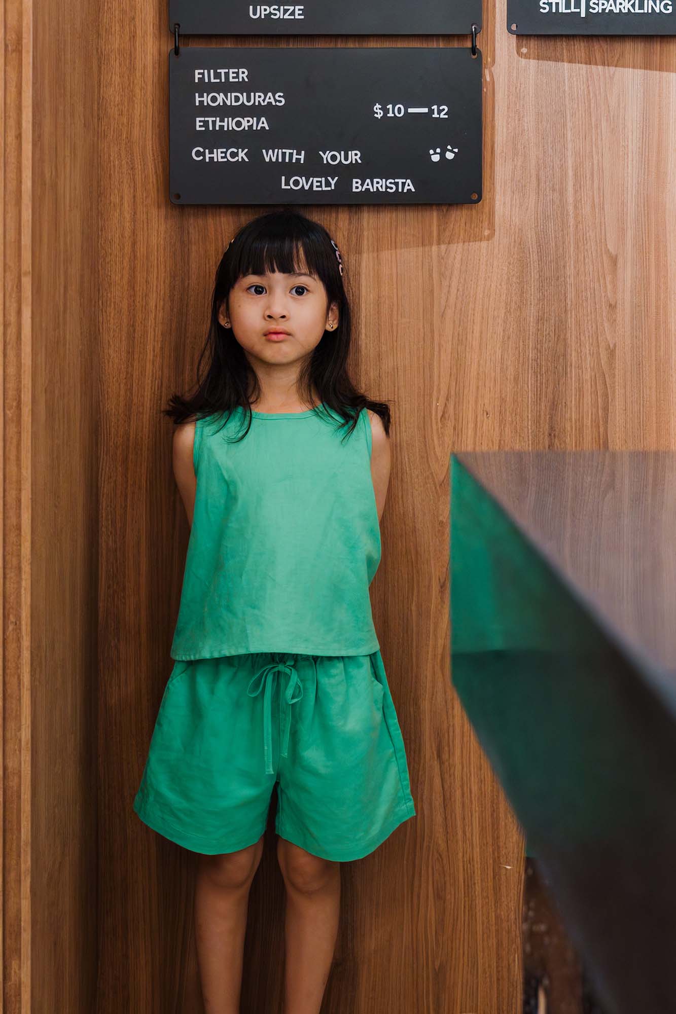 Emerald Boxy Tank &amp; Shorts Set