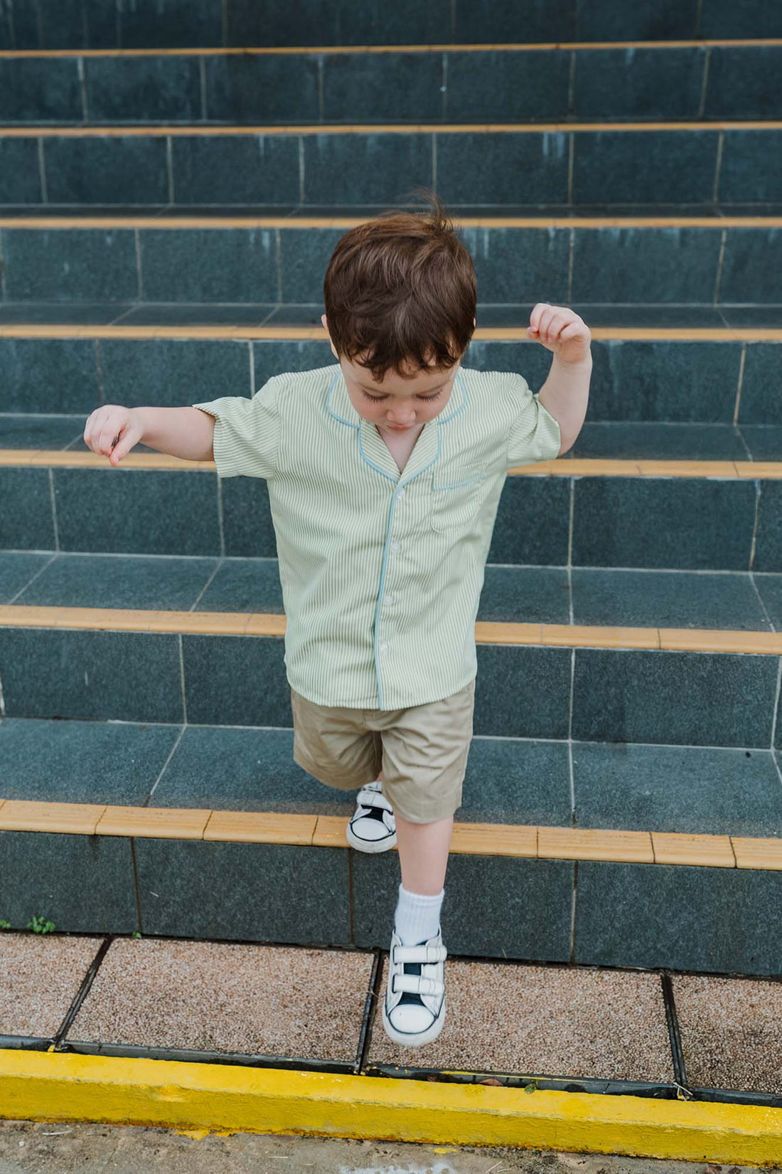Yellow Stripe Relaxed Shirt