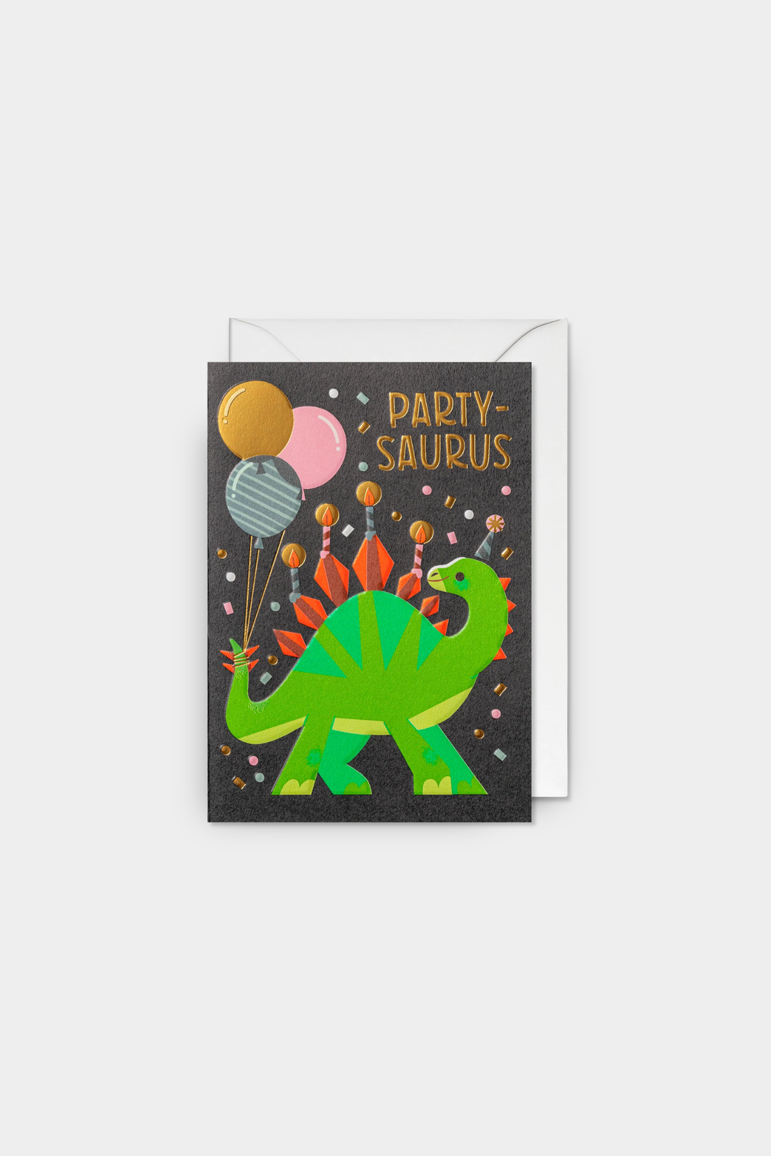 Birthday Partysaurus Dinosaur Greeting Card