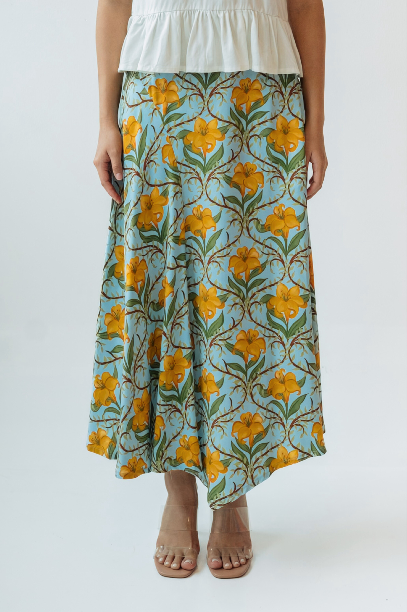 Topaz Grove Asymmetrical Skirt