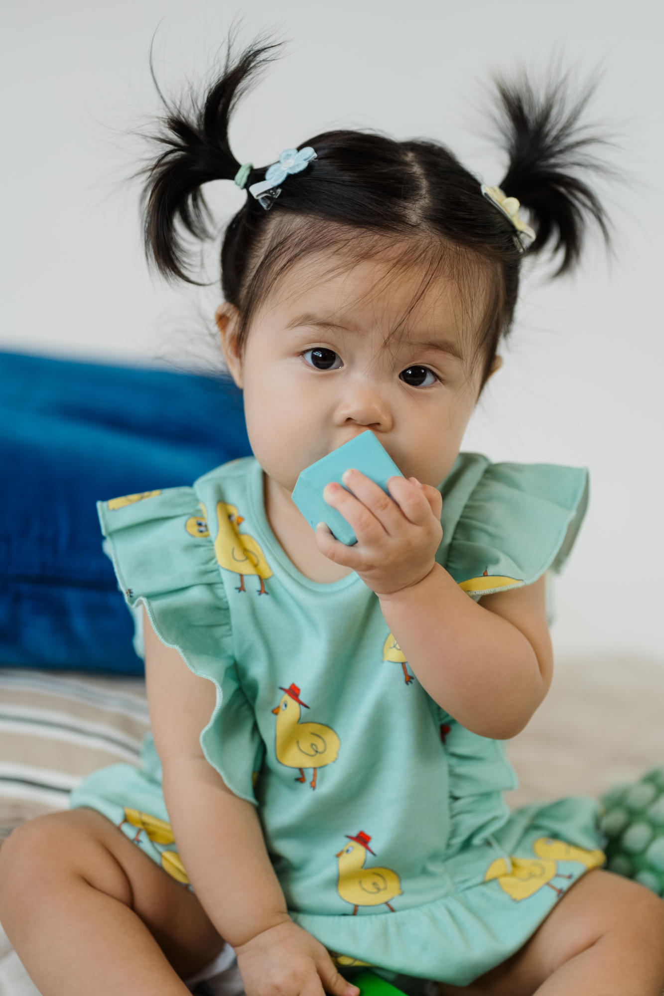 Chicks Mint Ruffled Bloomers Playsuit