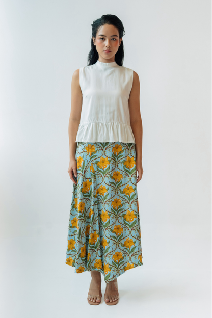 Topaz Grove Asymmetrical Skirt