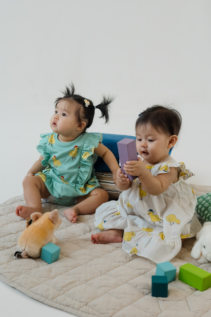 Chicks Mint Ruffled Bloomers Playsuit