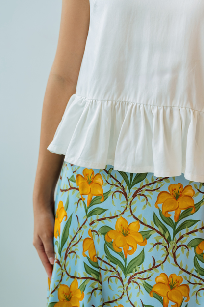 Topaz Grove Asymmetrical Skirt