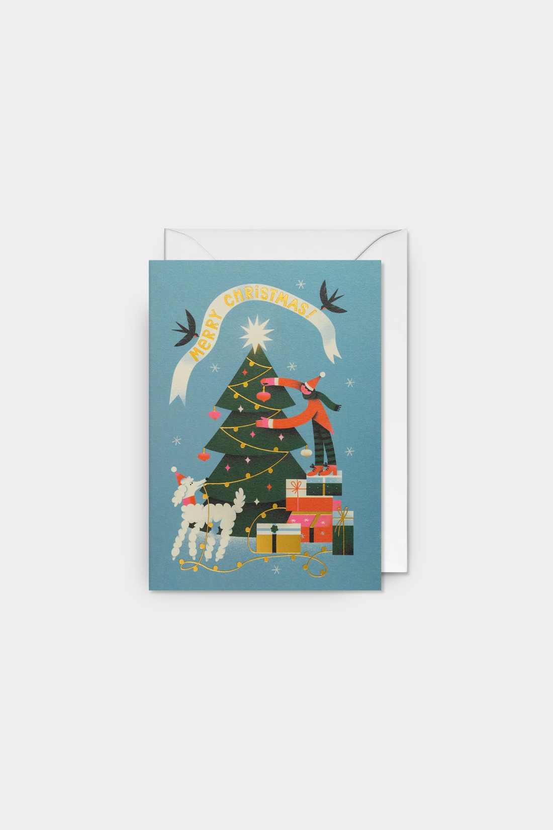 Decorating the Tree Christmas Greeting Card