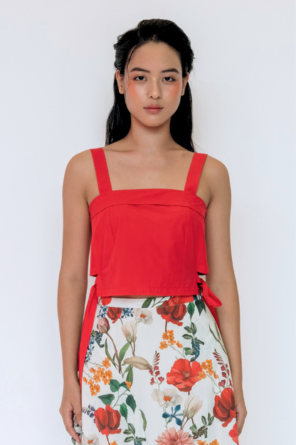 Red Garnet Cropped Top