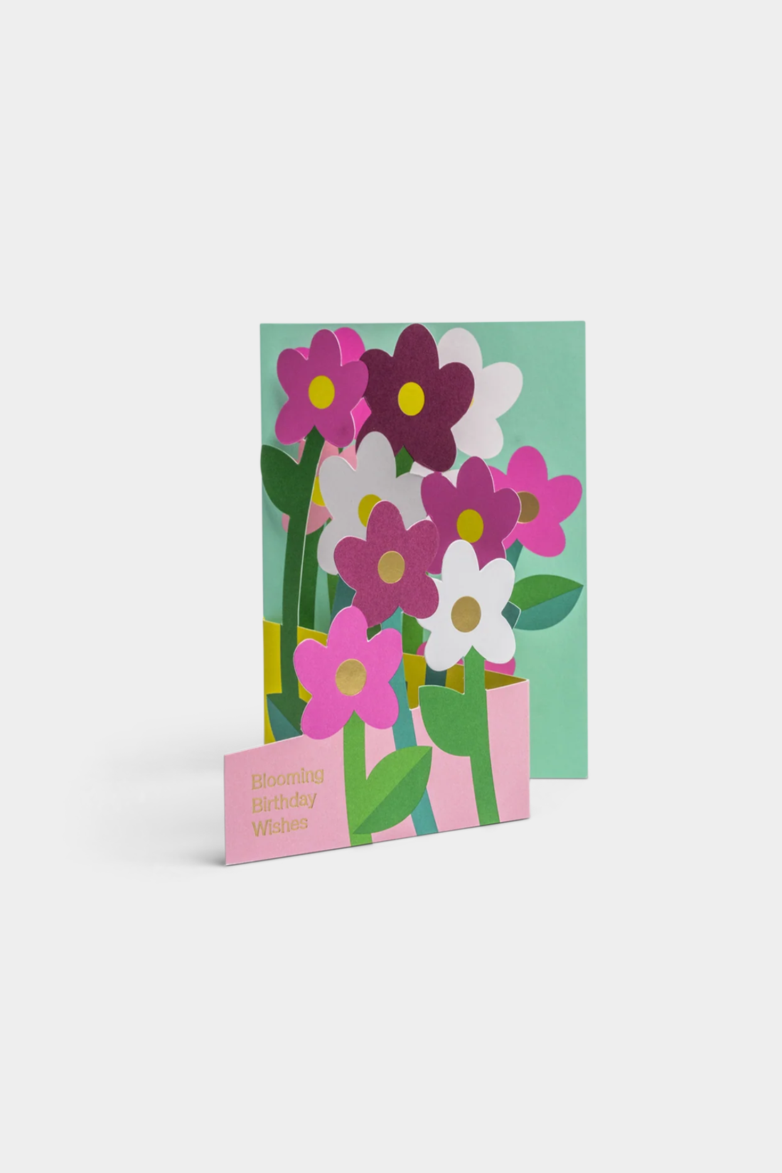 Cascading Blooming Birthday Wishes Pop-Up Card