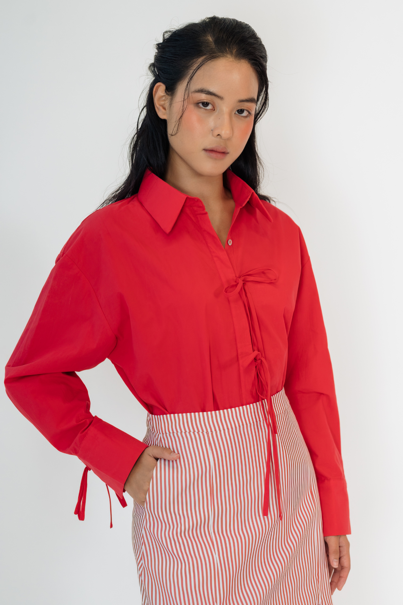 Red Garnet Oversized Shirt