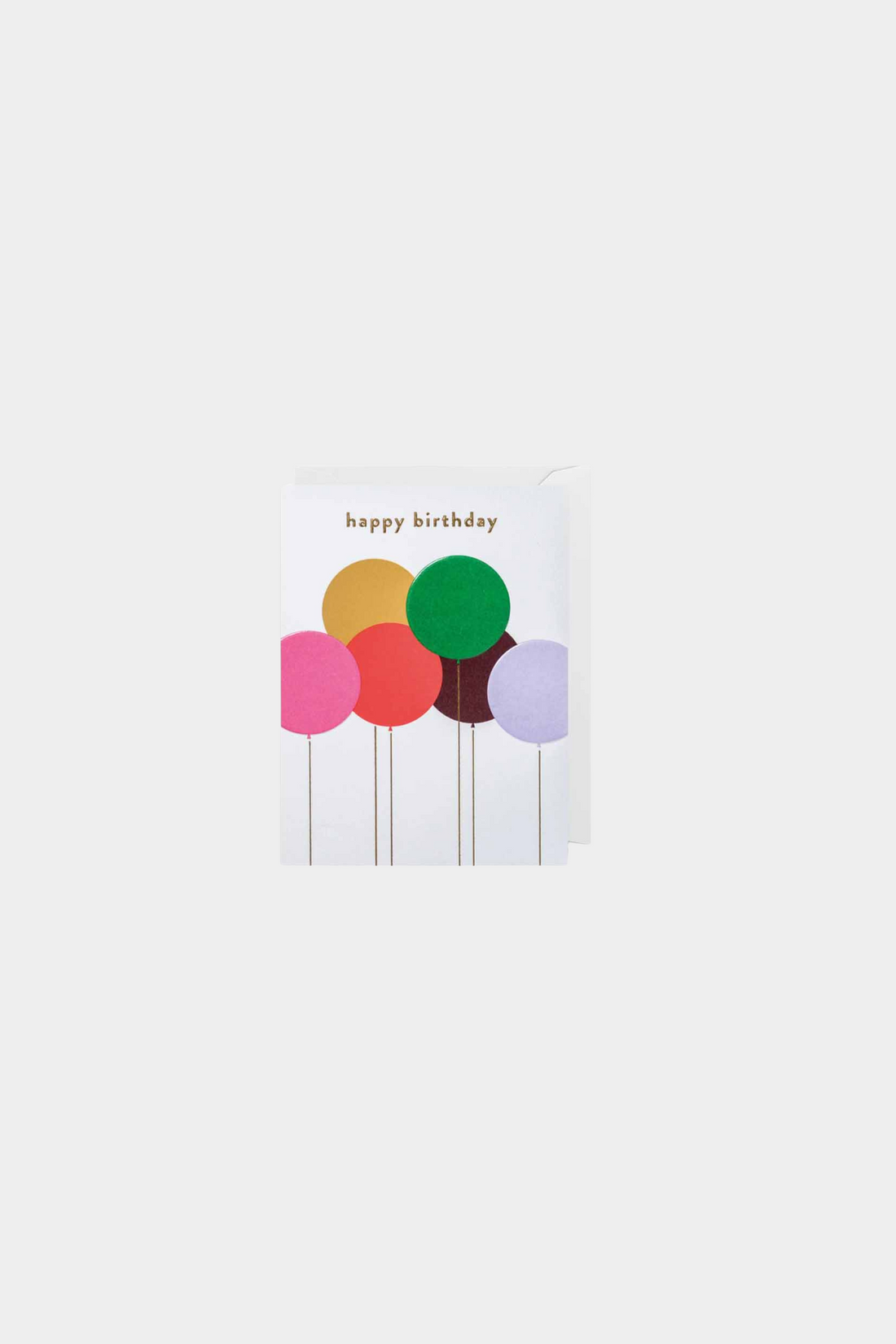 Happy Birthday Balloon Mini Greeting Card