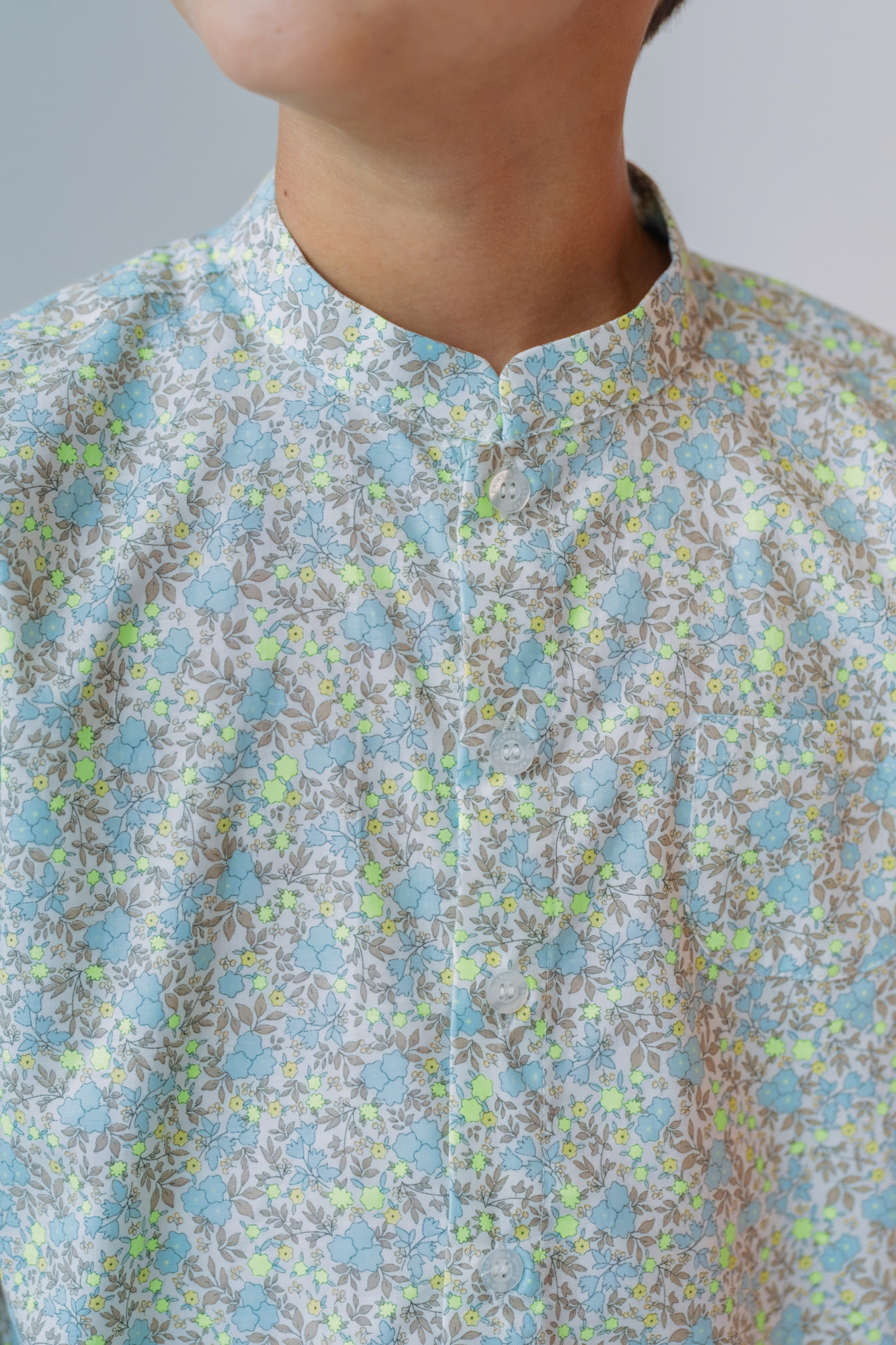 Limestone Mandarin Shirt