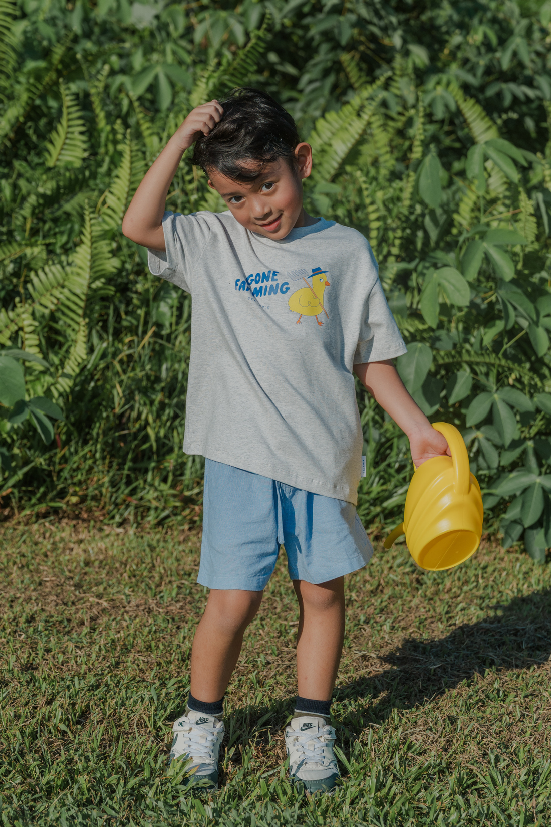 Gone Farming Dove Oversized Tee