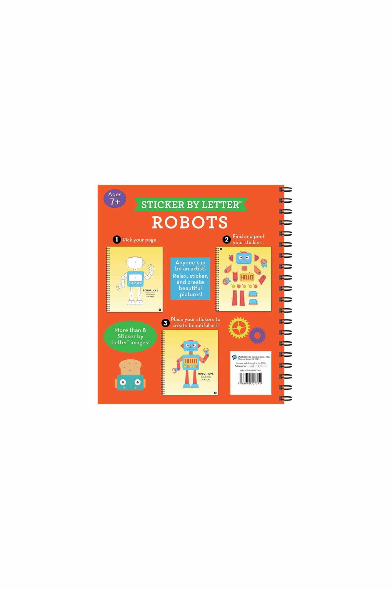 Brain Games - Sticker by Letter: Robots
