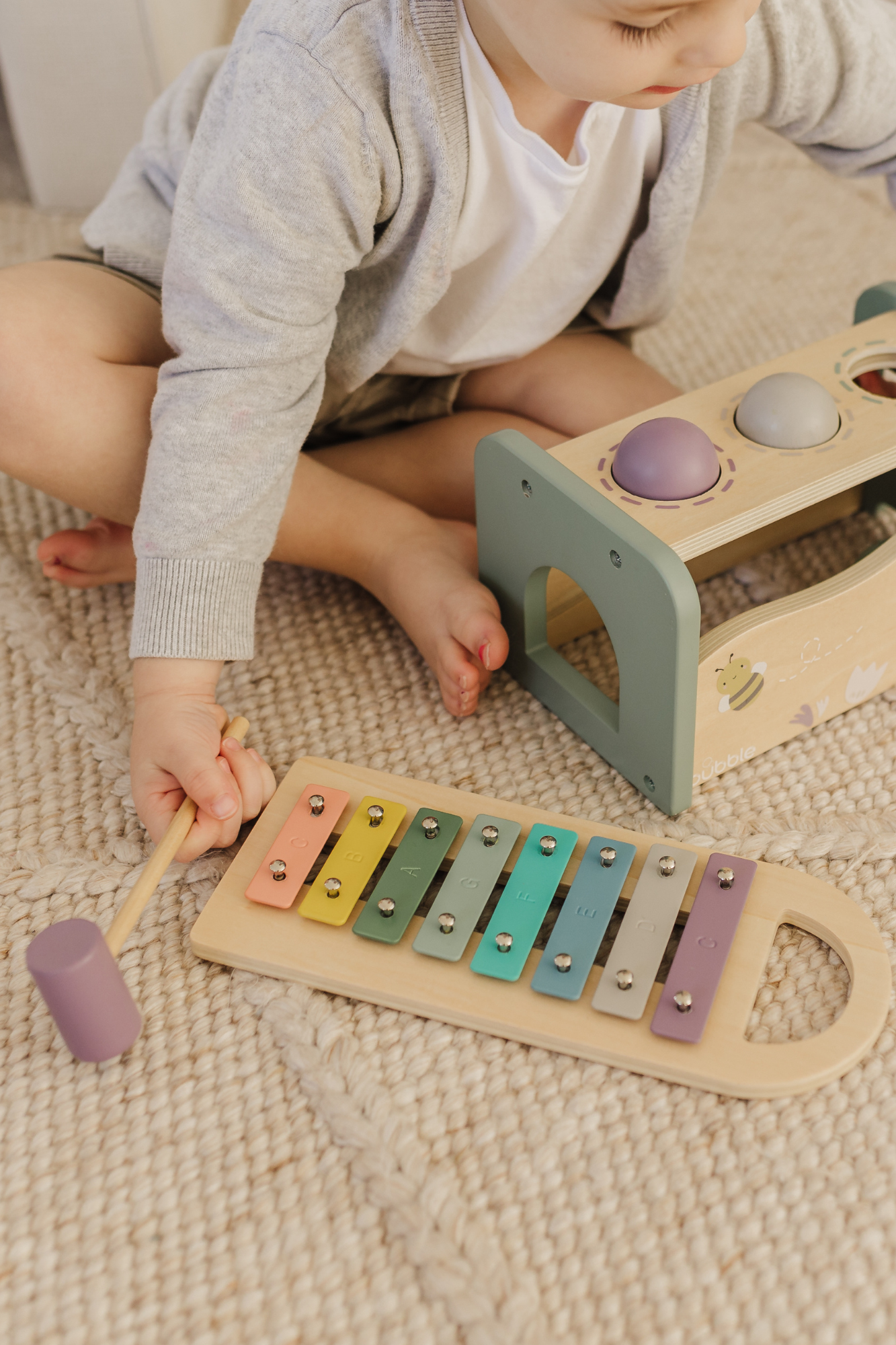Bubble Wooden Tap Tap Xylophone