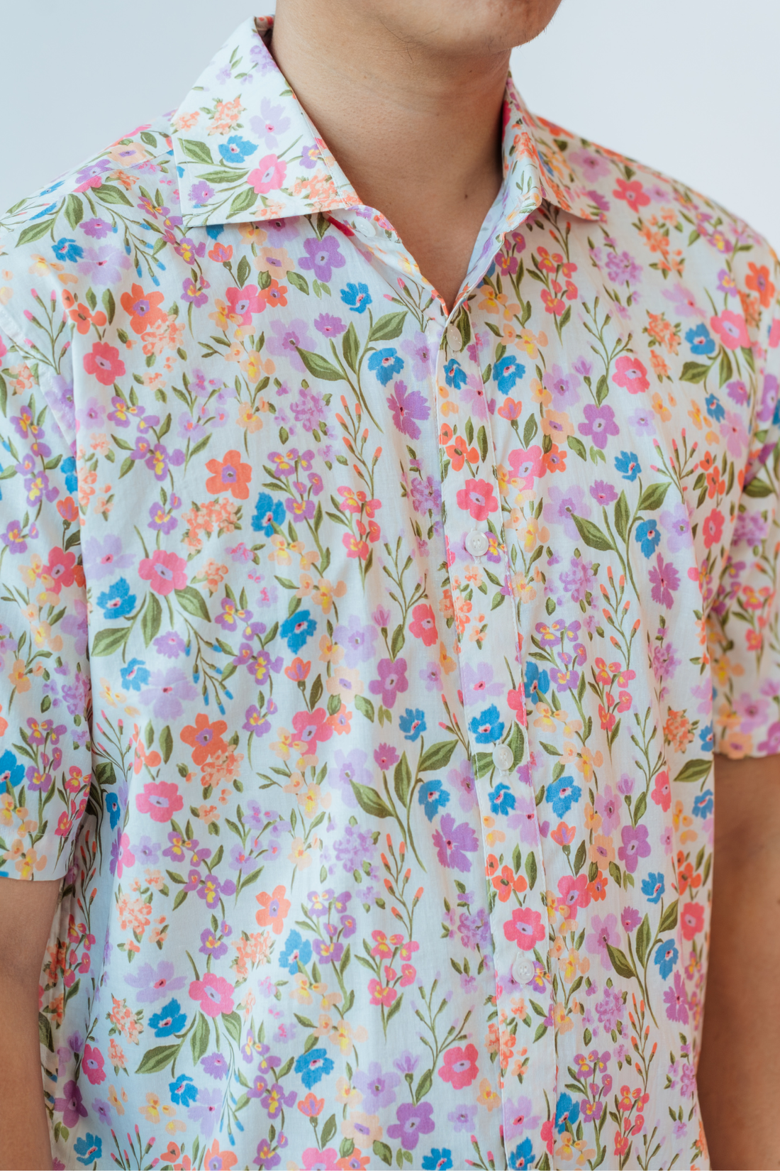 Blush Spring Mens Collared Shirt