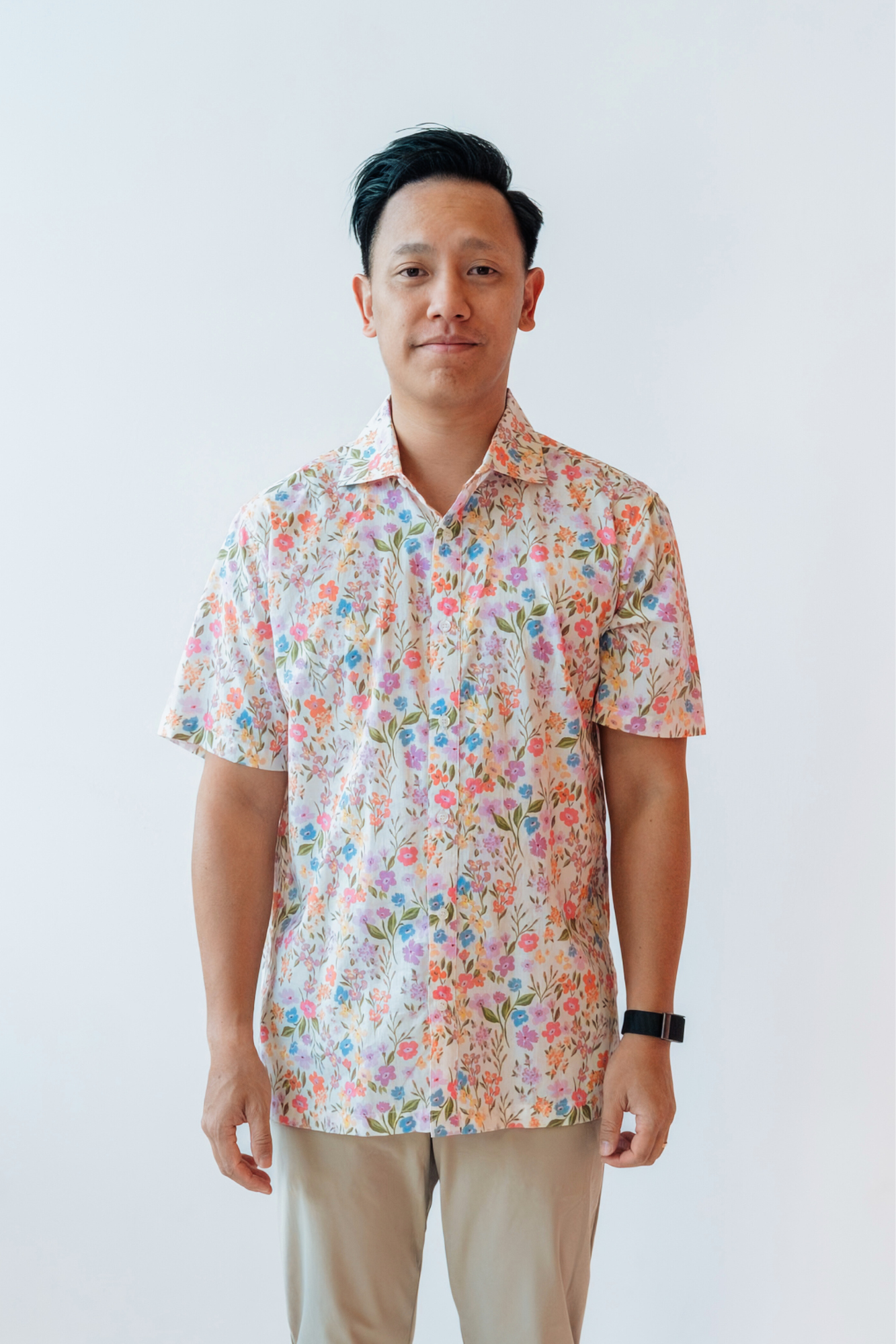 Blush Spring Mens Collared Shirt