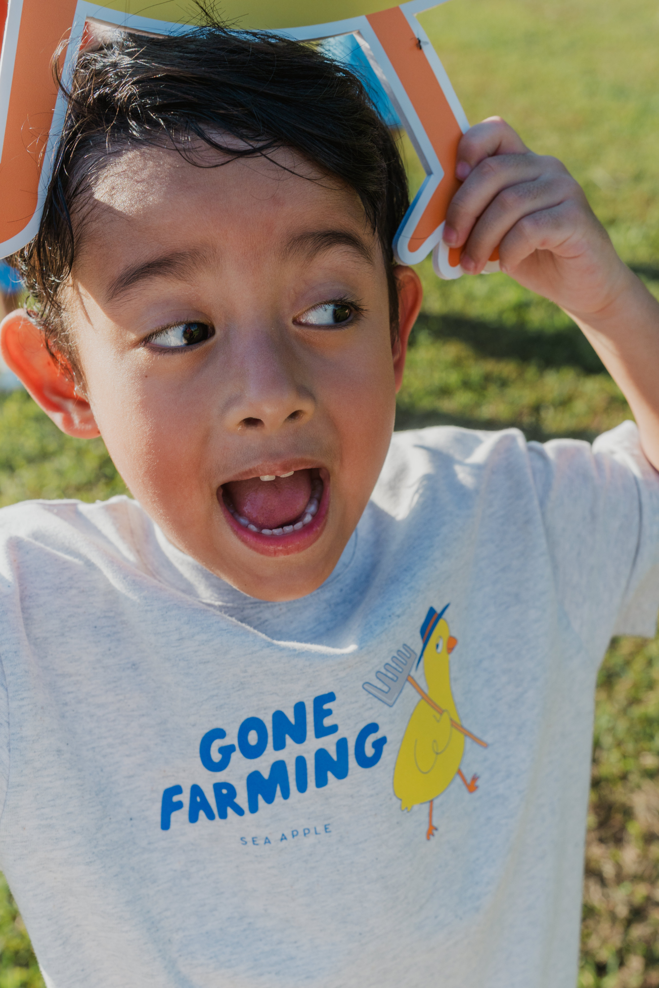 Gone Farming Dove Oversized Tee