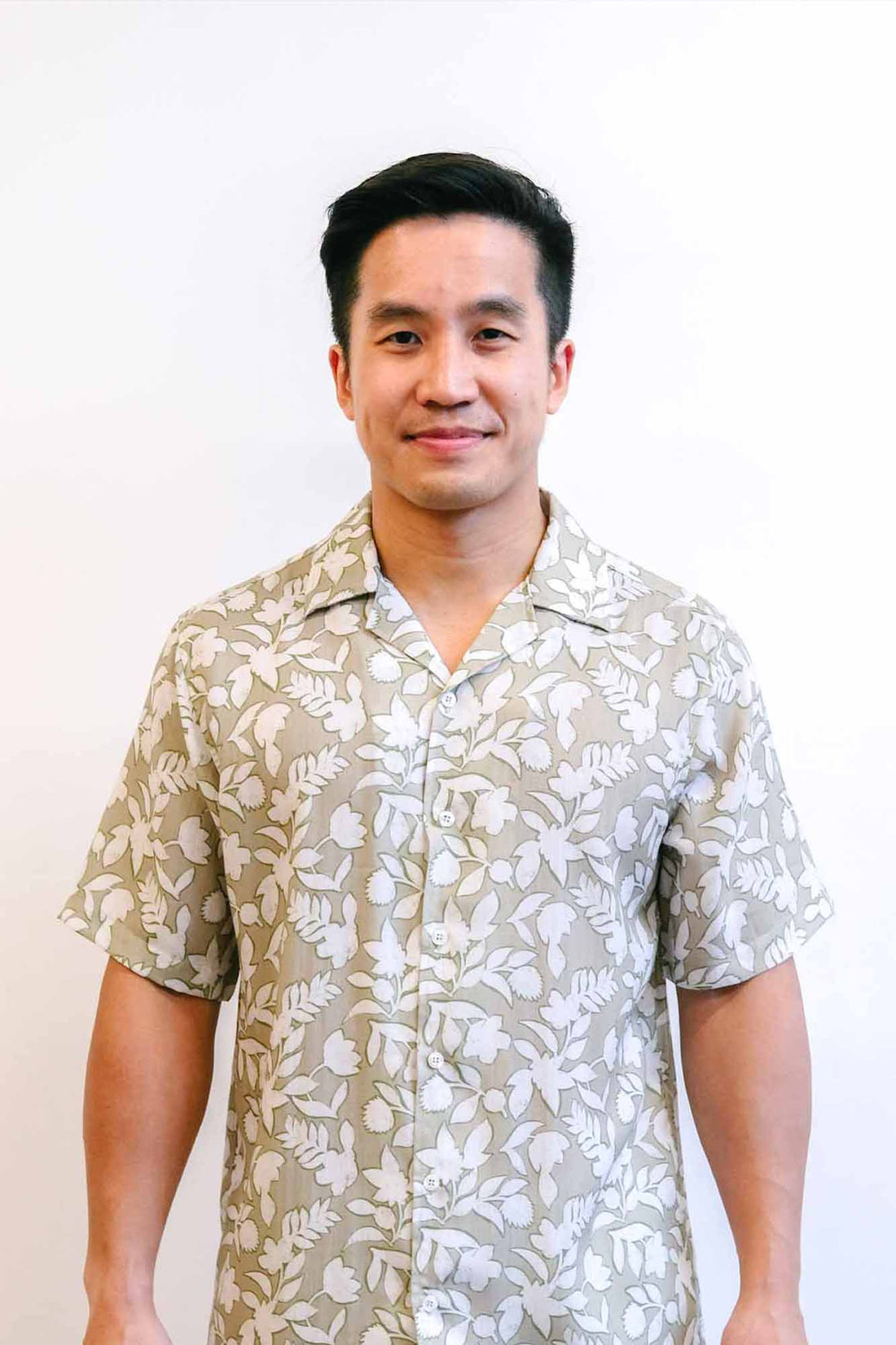 Beige Tropic Mens Hawaiian Shirt