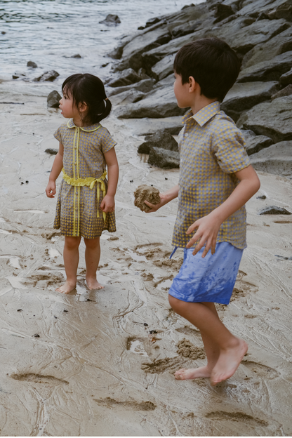 Yellow Plaid Penny Dress