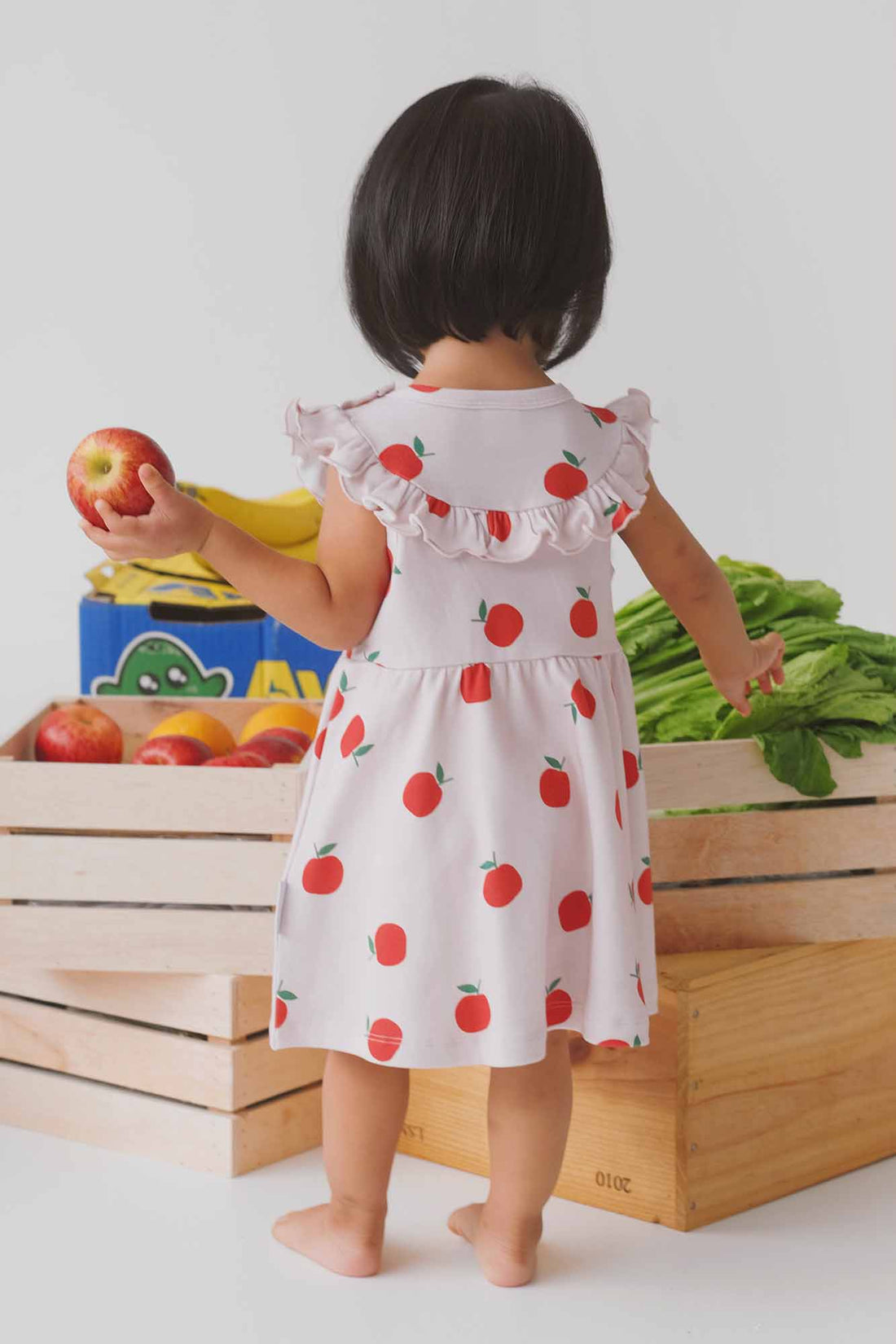 Apples Baby Ruffled Dress