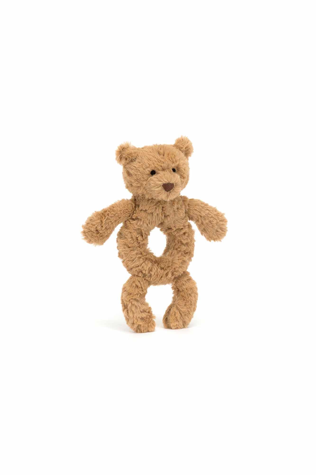 Jellycat Bartholomew Bear Ring Rattle