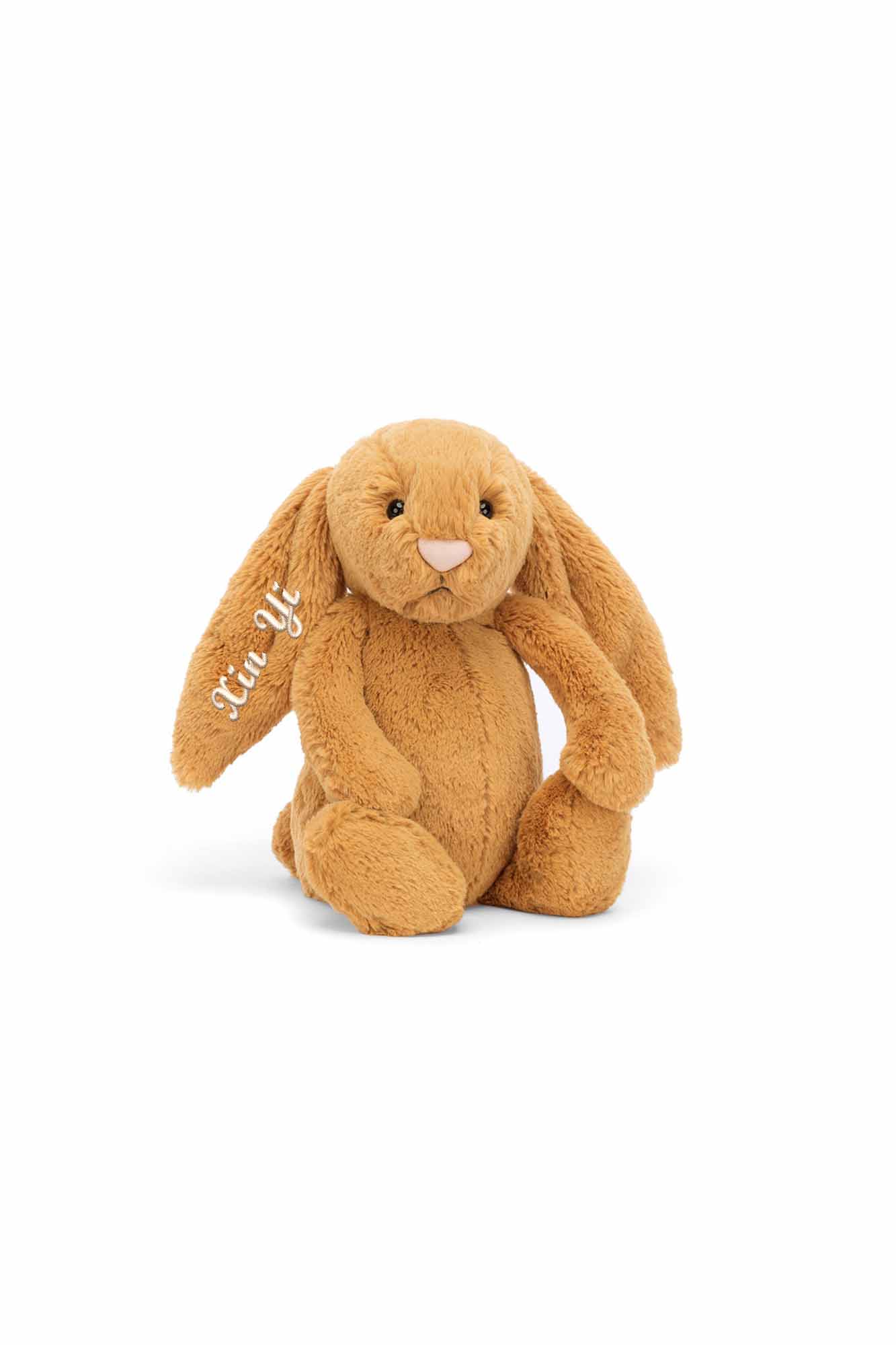 Personalisable Jellycat Bashful Golden Bunny Medium