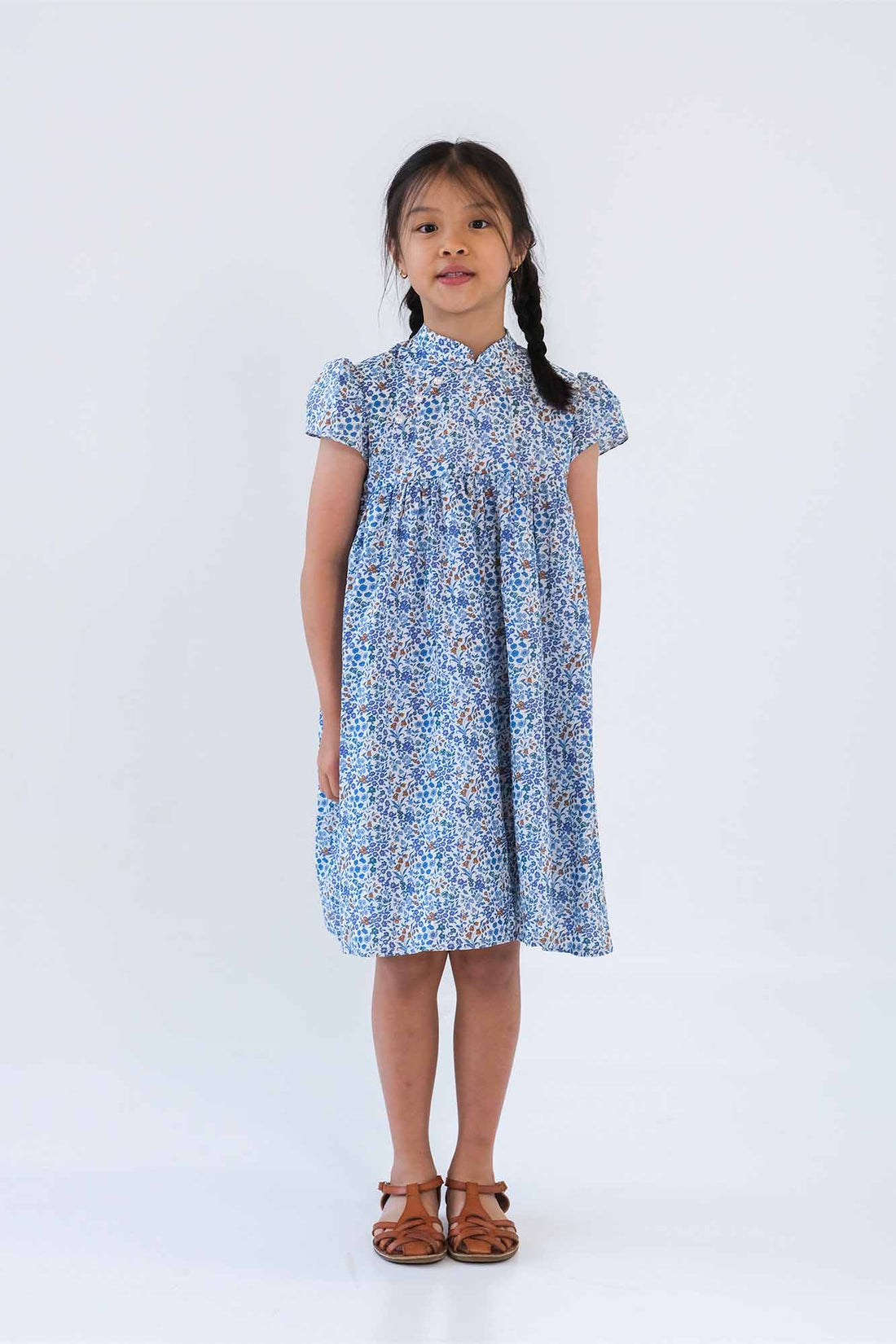 Blue Floret Liberty Emma Cheongsam